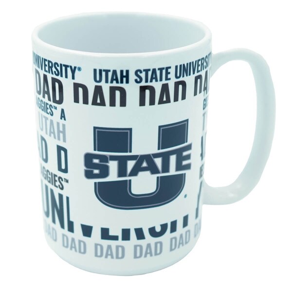 Utah State University, Aggies, Dad, U-State, White, Mug